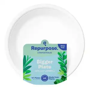 Repurpose Compostable 10″ Dinner Plates 44 count