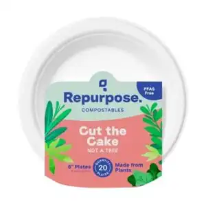 Repurpose Compostable 6″ Dessert Plates 20 count
