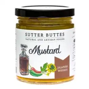 Sutter Buttes Beer with Jalapeno Whiskey Gourmet Mustard 9 oz. Sutter Buttes Beer with Jalapeno Whiskey Gourmet Mustard 9 oz.
