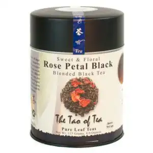 The Tao of Tea Rose Petal Black Loose Leaf Tin 4 oz.
