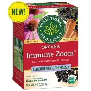 Traditional Medicinals Elderberry Echinacea Plus Tea 16 tea bags
