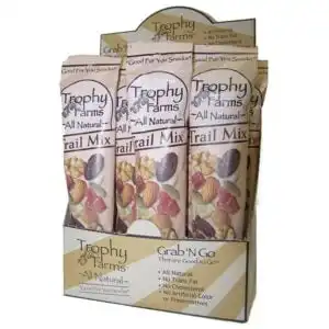 Trophy Farms Trail Mix 12 (2 oz.) packs per box Trophy Farms Trail Mix 12 (2 oz.) packs per box