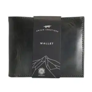 Origin Creations Letter Wallet Electric Black