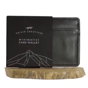 Origin Creations Letter Card Wallet Electric Black