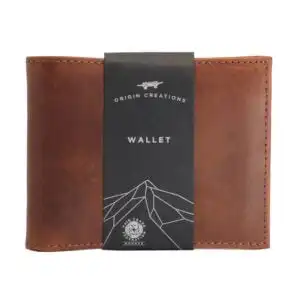 Origin Creations Leather Wallet Saddle Brown Origin Creations Leather Wallet Saddle Brown