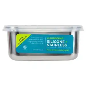 U-Konserve To-Go Medium Stainless Steel Clear Lid Container 30 oz.