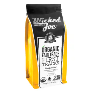 Wicked Joe Coffee First Tracks Breakfast Blend Whole Bean Coffee 12 oz.
