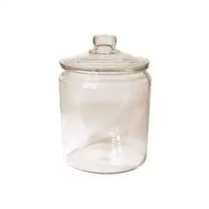 Frontier Co-op Round Tea Jar with Glass Lid 64 oz