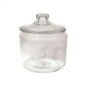 Frontier Co-op Round Tea Jar with Glass Lid 96 oz