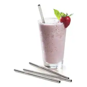Frontier Co-op Stainless Steel Frozen Drink Straws 8 1/2