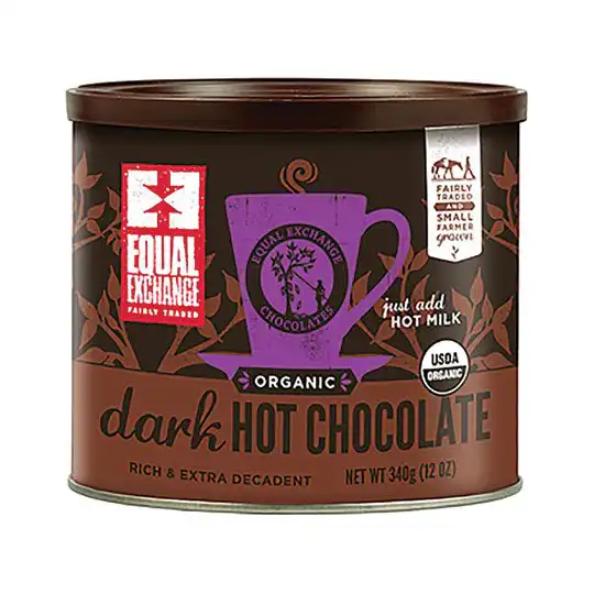 Equal Exchange Organic Dark Hot Chocolate Cocoa 12 oz.