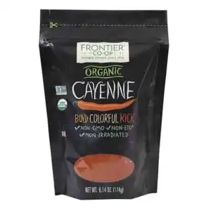 Frontier Co-op Organic Ground Cayenne 6.14oz Re-Closable Bag