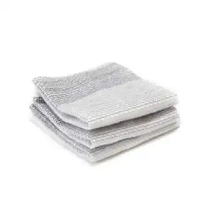 Full Circle 3-Count Gray Organic Cotton Dish Cloths 12 x 12