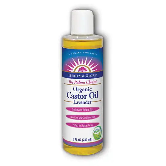 Heritage Store Organic Lavender Castor Oil 8 fl. oz.