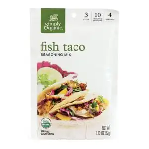 Simply Organic Fish Taco Seasoning Mix 1.13 oz. Simply Organic Fish Taco Seasoning Mix 1.13 oz.