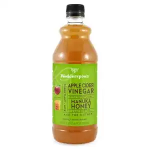 Wedderspoon Wellbeing Apple Cider Vinegar with KFactor Manuka Honey and the Mother 25 fl. oz. Wedderspoon Wellbeing Apple Cider Vinegar with KFactor Manuka Honey and the Mother 25 fl. oz.