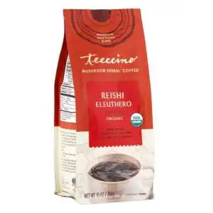Teeccino Reishi Eleuthero Herbal Coffee 10 oz