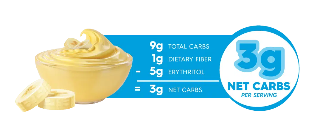 Simply Delish Banana Keto Instant Pudding 1.7oz. - Image 4