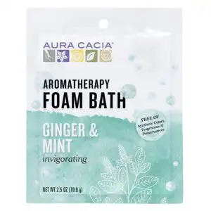 Aura Cacia Foam Bath Invigorating Ginger & Mint, 20.5 oz