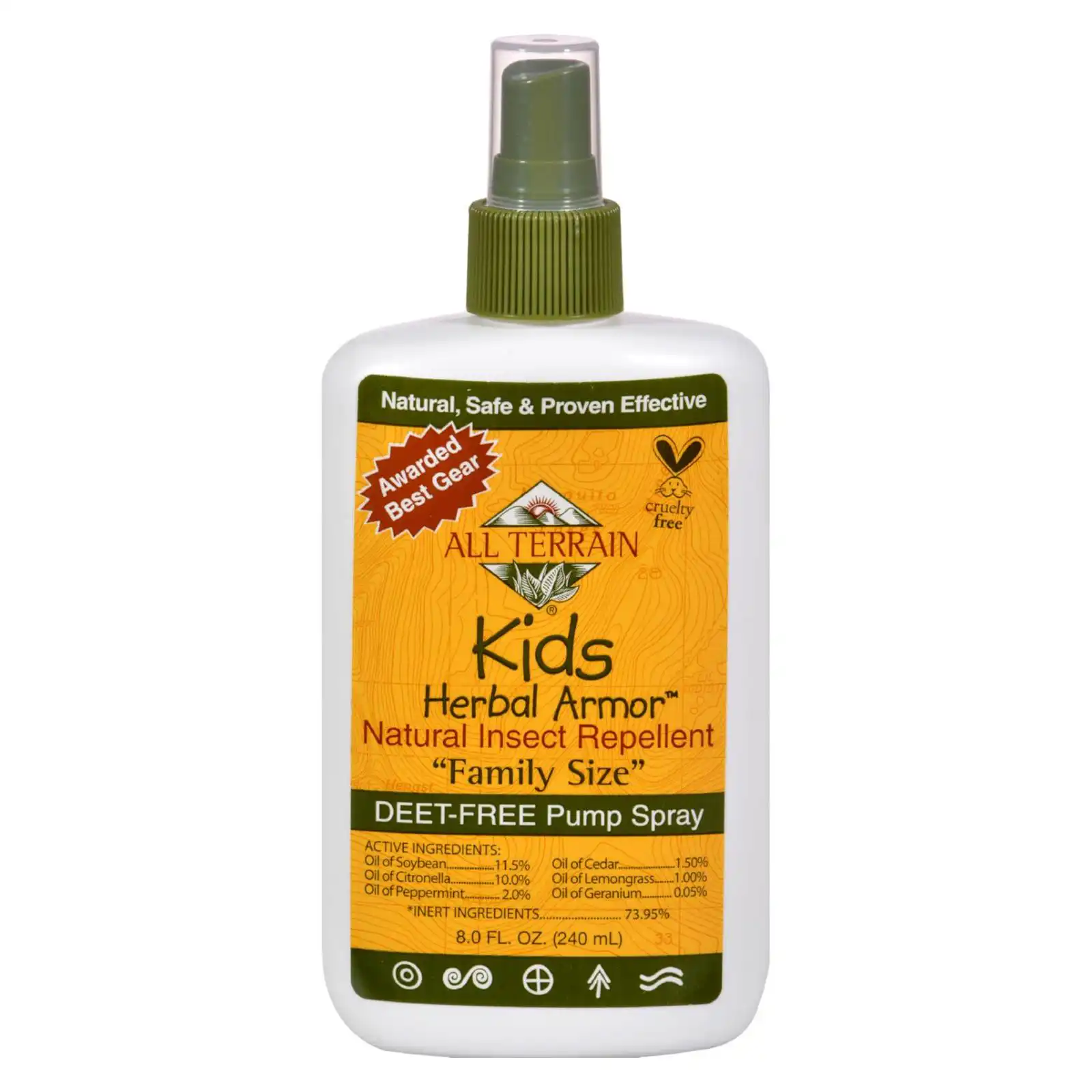 All Terrain All-Natural Insect Repellent Kids Herbal Armor Spray 8 fl. oz.