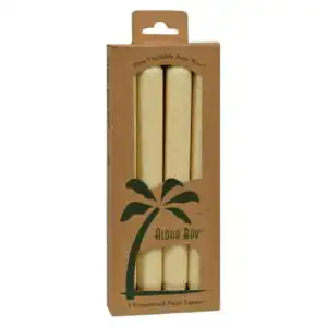 Aloha Bay Palm Tapers – Cream – 4 Candles