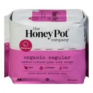 The Honey Pot Organic Regular Herbal Menstrual Pads 20 count