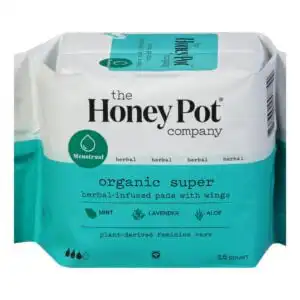 The Honey Pot Organic Super Herbal Menstrual Pads 16 count The Honey Pot Organic Super Herbal Menstrual Pads 16 count