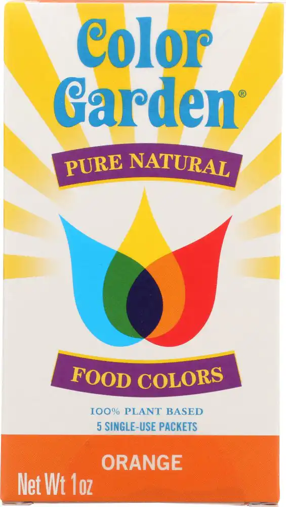 Color Garden Pure Natural Food Colors Orange 5 (6 gram) single-use packets