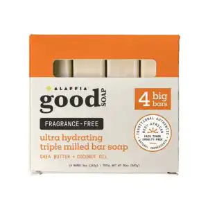 Alaffia Fragrance-Free Good Soap Bar Soap 4 (5 oz.) pack