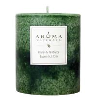 Aroma Naturals Holiday Fresh Forest Green Pillar 3 x 3 1/2