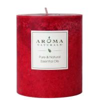 Aroma Naturals Warm Spice Ruby Red Pillar 3 x 3 1/2