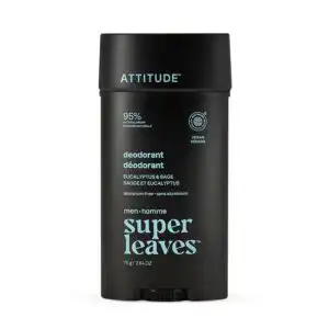 Attitude Men’s Eucalyptus & Sage Super Leaves Deodorant 2.64 oz.