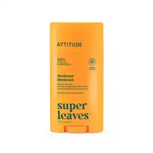 Attitude Super Leaves Orange Blossom & Eucalyptus Aluminum Free Deodorant 2.64 oz. Attitude Super Leaves Orange Blossom & Eucalyptus Aluminum Free Deodorant 2.64 oz.