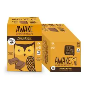 Awake Caffeinated Peanut Butter Chocolate Bites Gravity Bin 50 (0.48 oz.) count