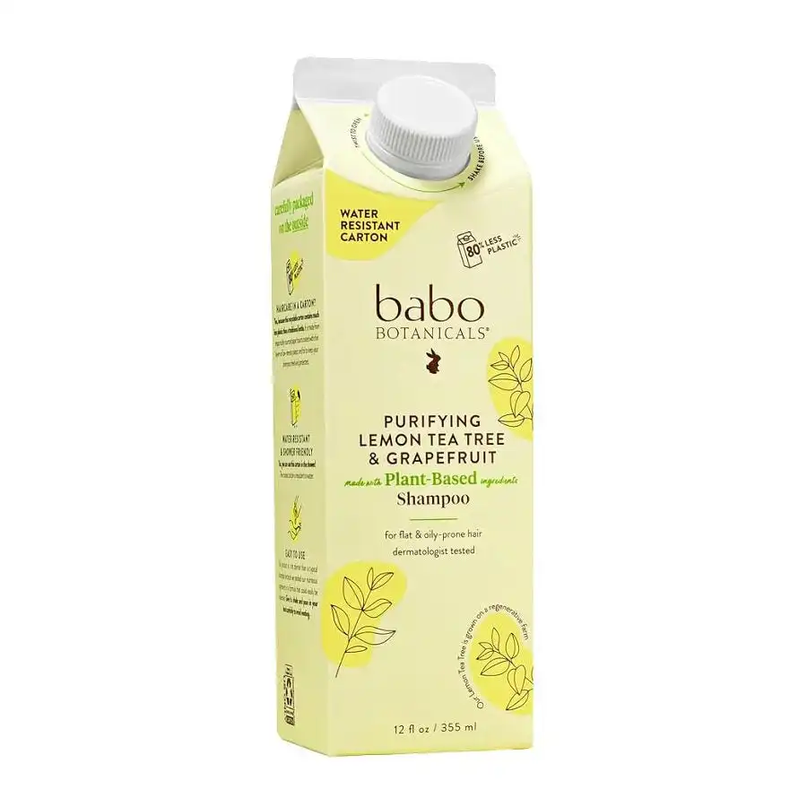 Babo Botanicals Lemon Tea Tree & Grapefruit Purifying Shampoo 12 fl. oz.