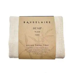 Baudelaire Hemp Wash Mitt 8.5″ x 6.25″