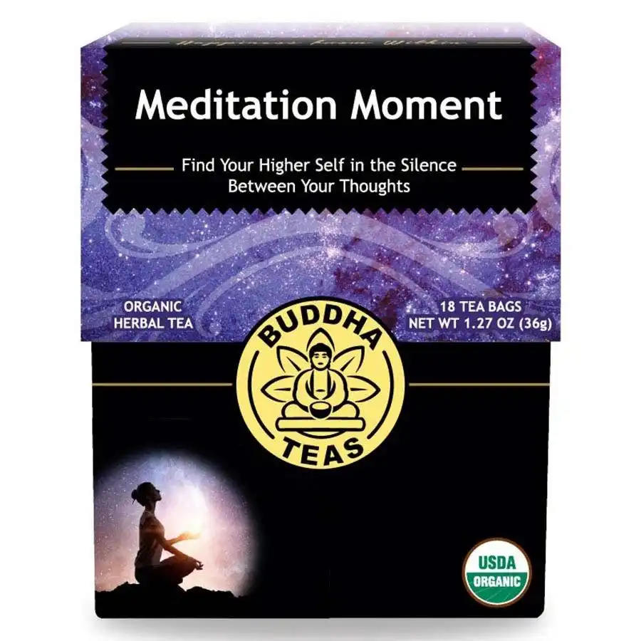 Buddha Teas Organic Meditation Moment Tea 18 Tea Bags