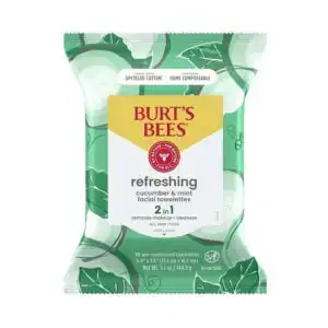 Burt’s Bees Refreshing 2-in-1 Facial Towelettes with Cucumber & Mint 30 count Burt’s Bees Refreshing 2-in-1 Facial Towelettes with Cucumber & Mint 30 count