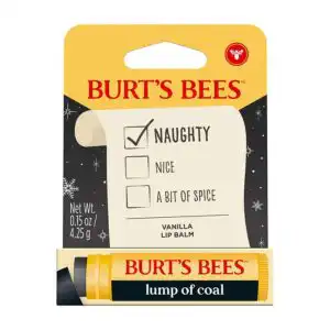 Burts Bees Holiday Lump of Coal Lip Balm 0.15 oz. blister box