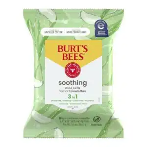 Burt’s Bees Soothing 3-in-1 Facial Towelettes with Aloe Vera 30 count
