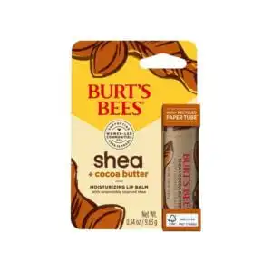 Burt’s Bees Shea + Cocoa Butter Paper Tube Lip Balm 0.34 oz.
