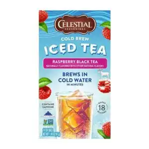 Celestial Seasonings Cold Brew Raspberry Black Tea 18 tea bags Celestial Seasonings Cold Brew Raspberry Black Tea 18 tea bags