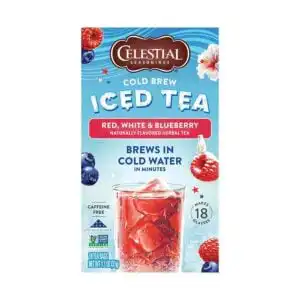Celestial Seasonings Cold Brew Red White Blueberry Tea 18 tea bags Celestial Seasonings Cold Brew Red White Blueberry Tea 18 tea bags
