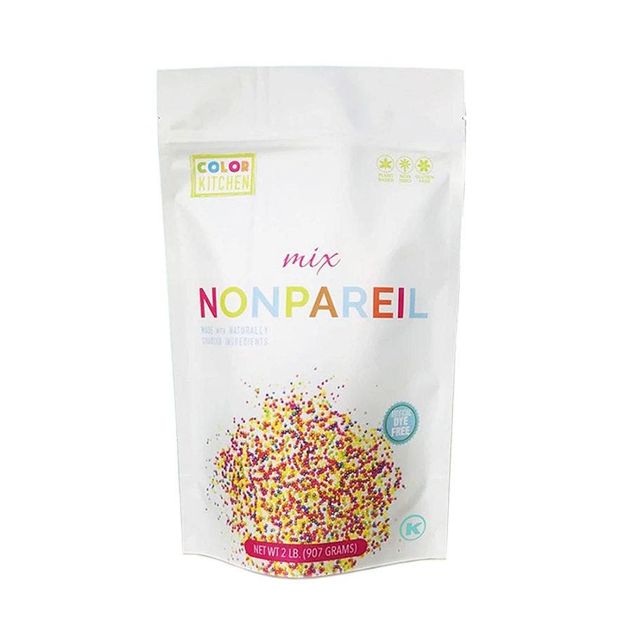 Color Kitchen Natural Nonpareil Rainbow Sprinkles 2 lbs.