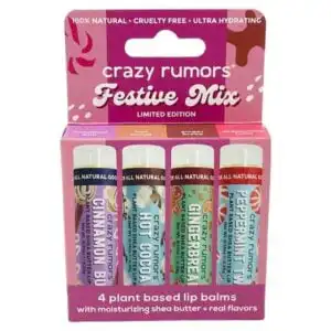 Crazy Rumors Festive Mix Lip Balms 4-pack