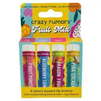 Crazy Rumors Fruit Mix Lip Balms 4 pack
