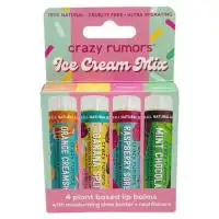 Crazy Rumors Ice Cream Mix Lip Balms 4 pack