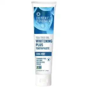 Desert Essence Whitening Plus, Cool Mint Tea Tree Toothpaste 6.25 oz.