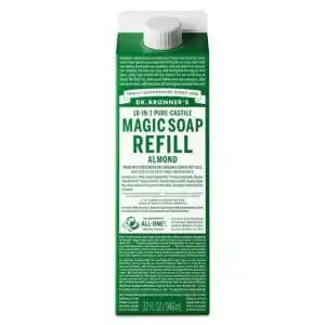 Dr. Bronner’s Almond Soap Refill Carton 32 fl. oz.