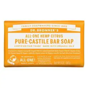 Dr. Bronner’s Citrus Orange Castile Bar Soap 5 oz.